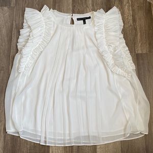 White House Black Market White Blouse